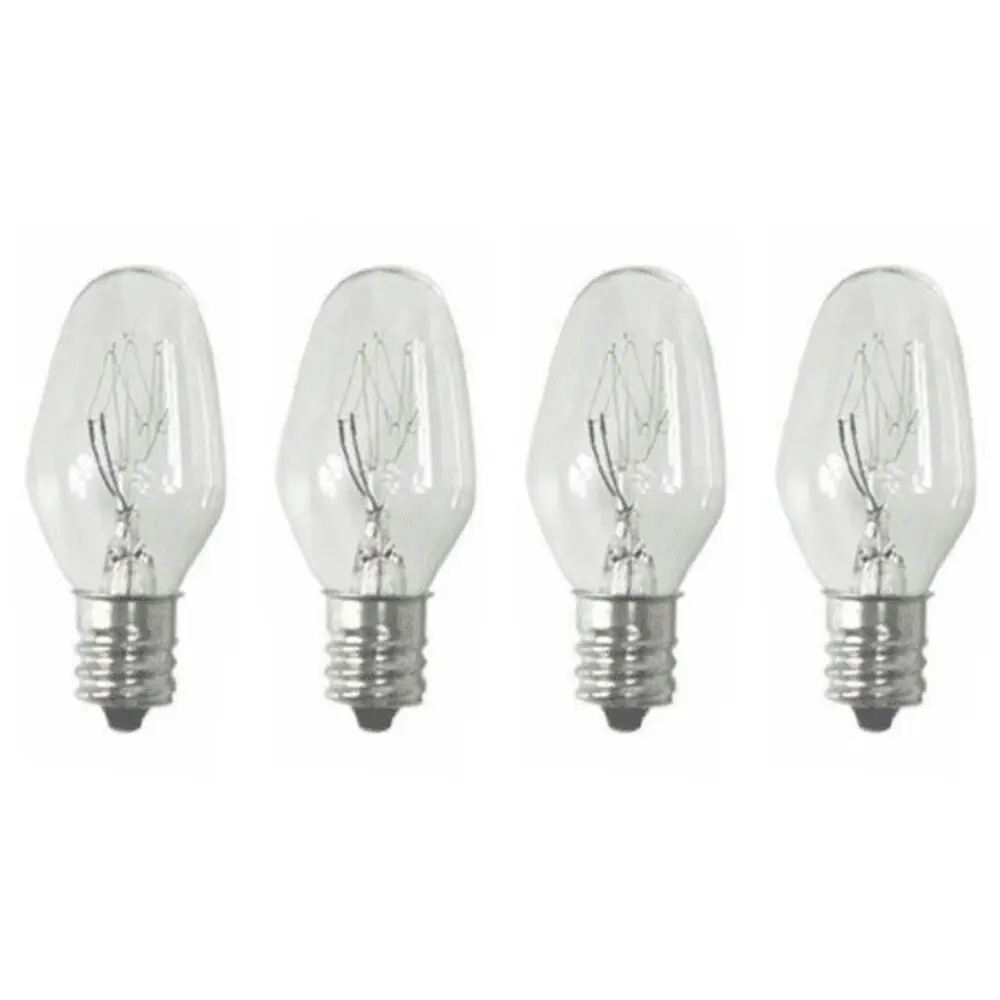 Sansai 4pk 7W/240V E14 Replacement Warm Light  Bulb Clear for Night Light /Lamps