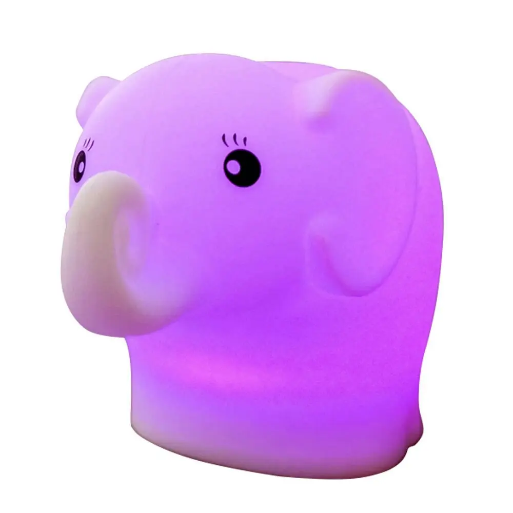 Baby Studio 12cm Soft Night Light/Silicone Baby/Children Nursery Lamp Elephant