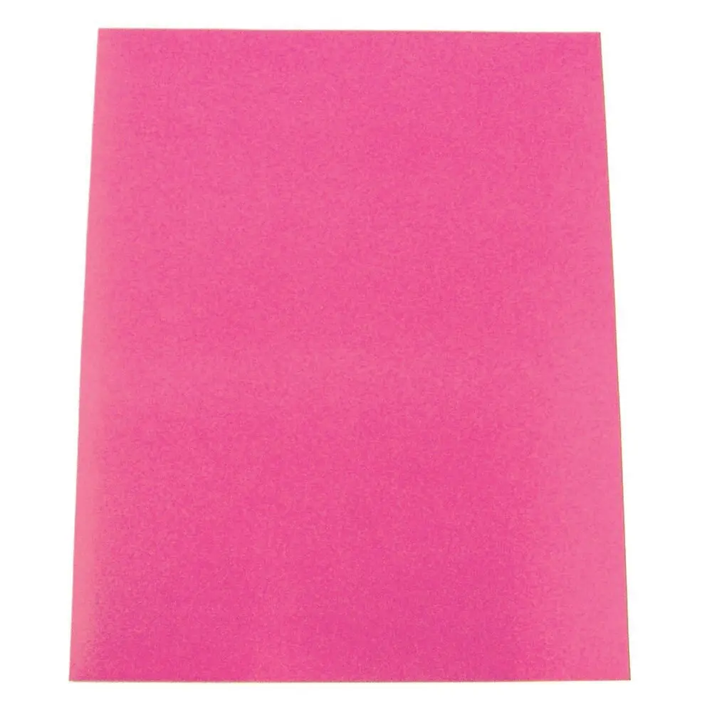 100pc ColourfulDays A4 Colour Board 160gsm Paper Craft School Sheets Hot Pink