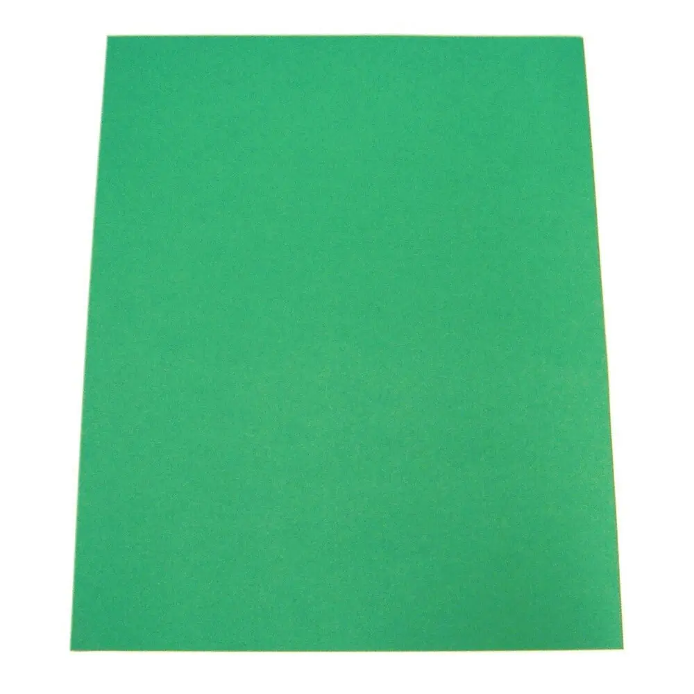 100pc ColourfulDays A4 Colour Board 160gsm Paper Craft School Sheets Green