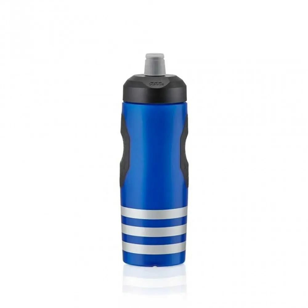 Adidas 600ml Performance Water Bottle Screw Cap Training Hydration Sports Blue