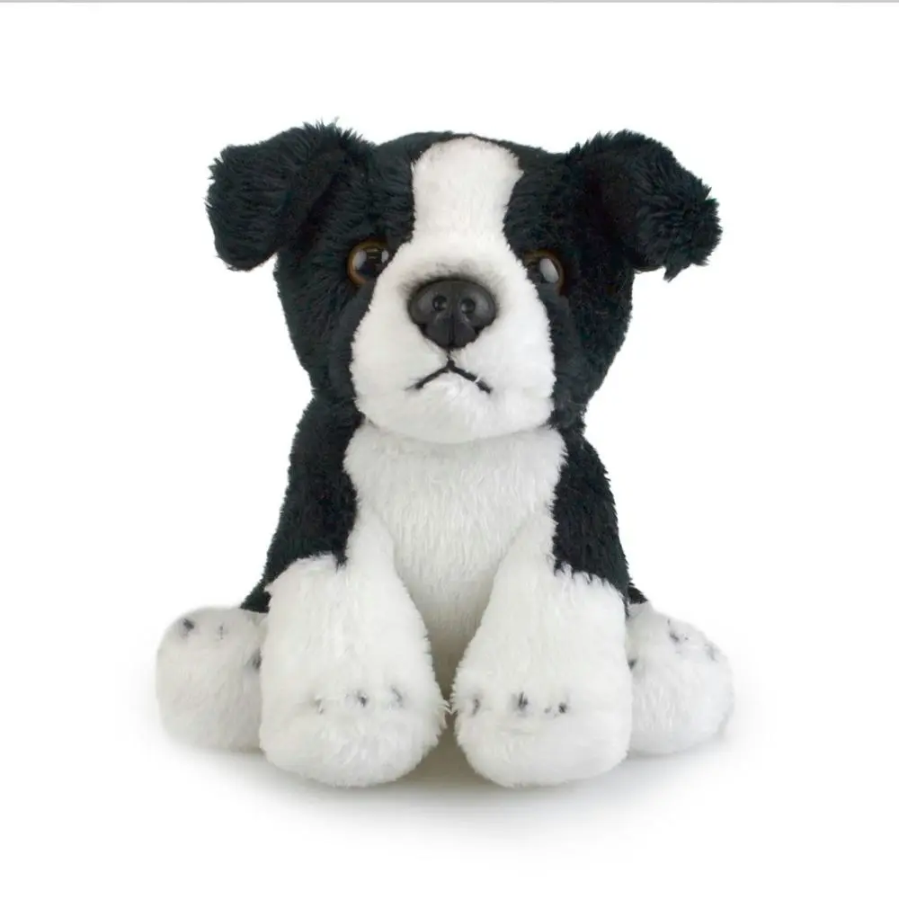 Lil Friends 15cm Border Collie Dog Kids Soft Plush Stuffed Toy 3y+ Black