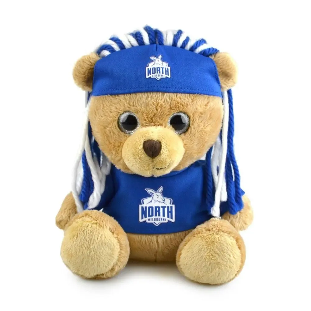 AFL Sparkle Fanatic North Melbourne Children 20cm Footy Team Soft Bear Toy 3y+