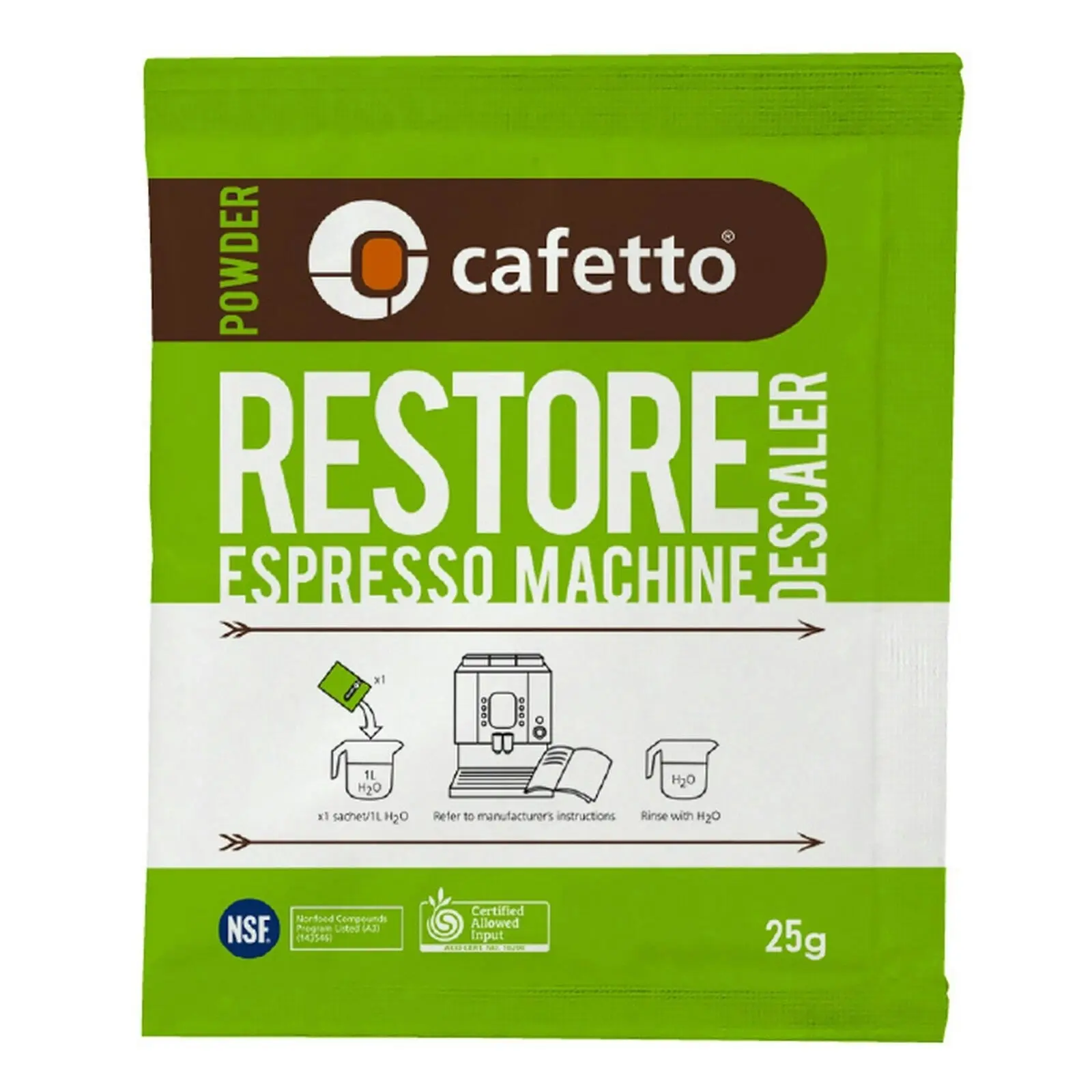 20 Packs Cafetto Renew Espresso Machine Descaler