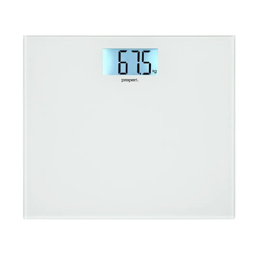 Propert 150kg Glass Digital Bathroom Scale   White