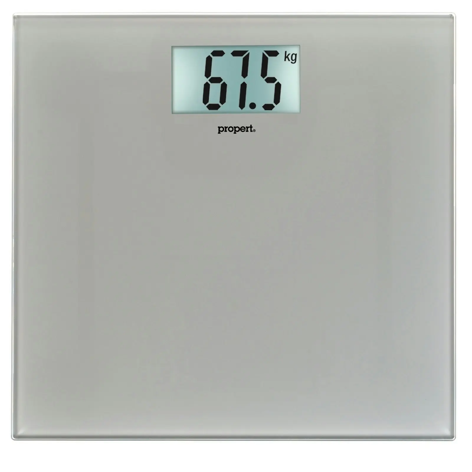 Propert 150kg Glass Digital Bathroom Scale   Silver