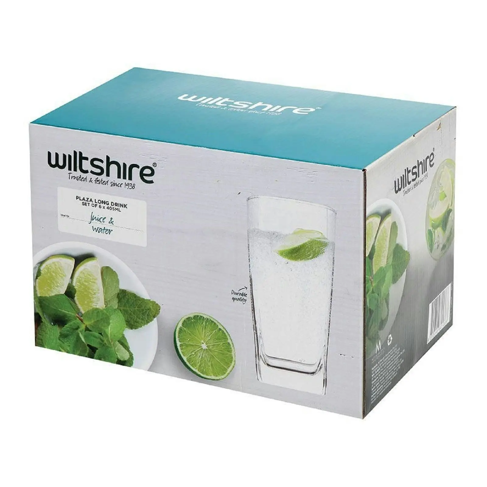 Wiltshire PLAZA LONG GLASSES 330ml SET 6