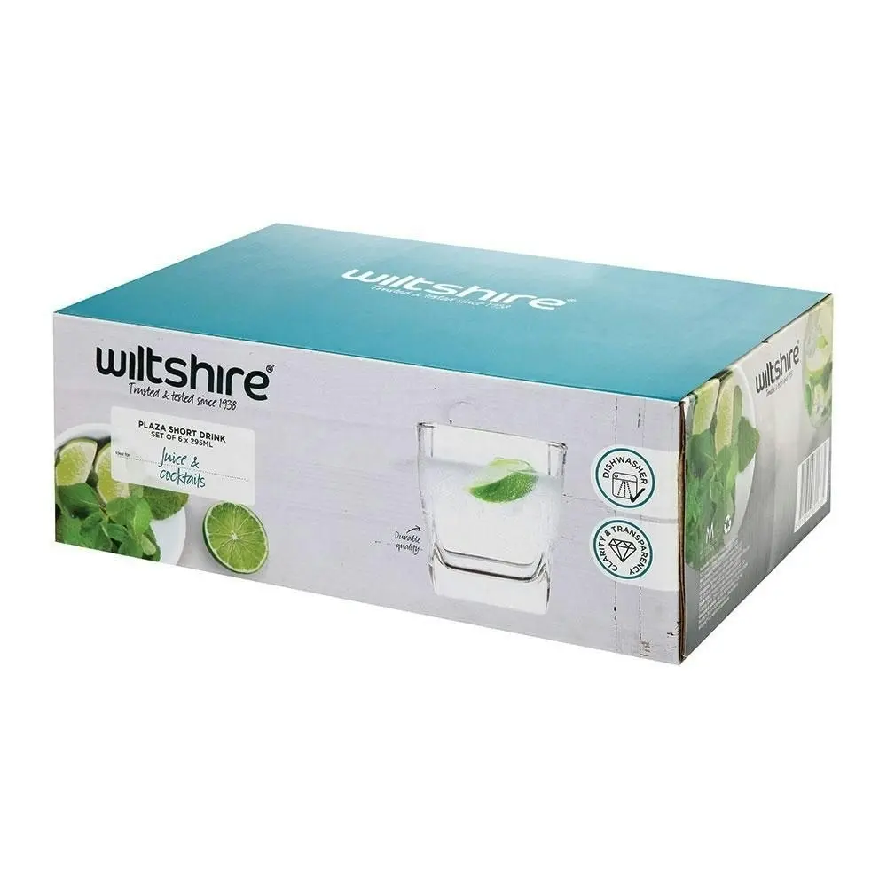 Wiltshire PLAZA SHORT GLASSES 300ml SET 6