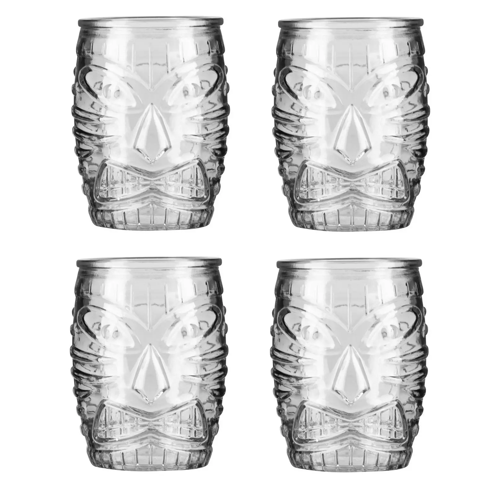 Libbey TIKI DOUBLE OLD FASHIONED GLASS 470ml - Set of 4