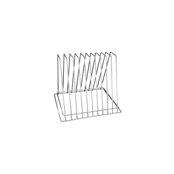 Trenton Chrome Plated Cutting Board Rack   10 Slots