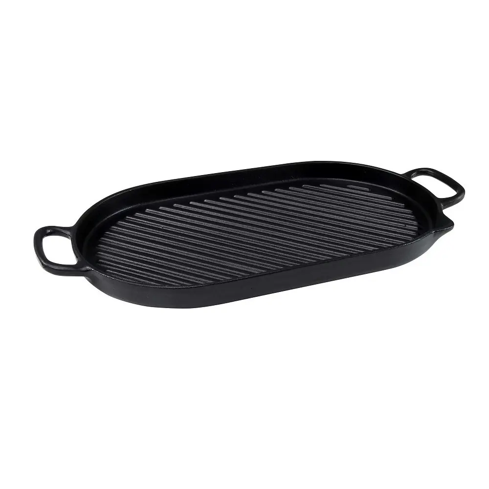 Chasseur 42 X 20cm CAST IRON OVAL STOVE TOP GRILL