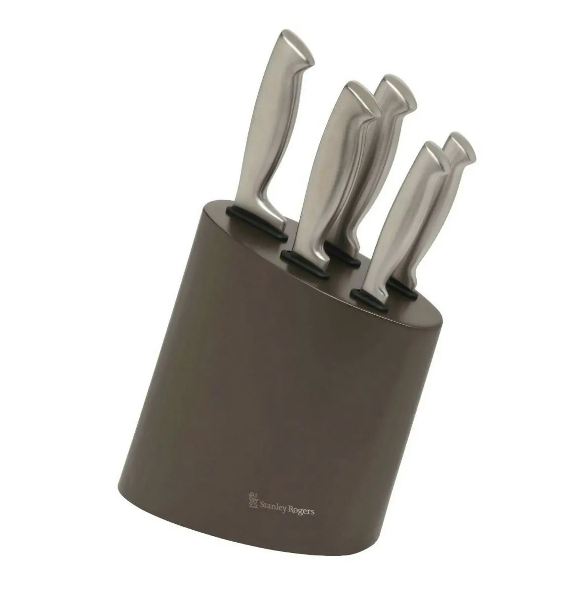 Stanley Rogers Metallic Mocha 6 Piece Knife Block Set