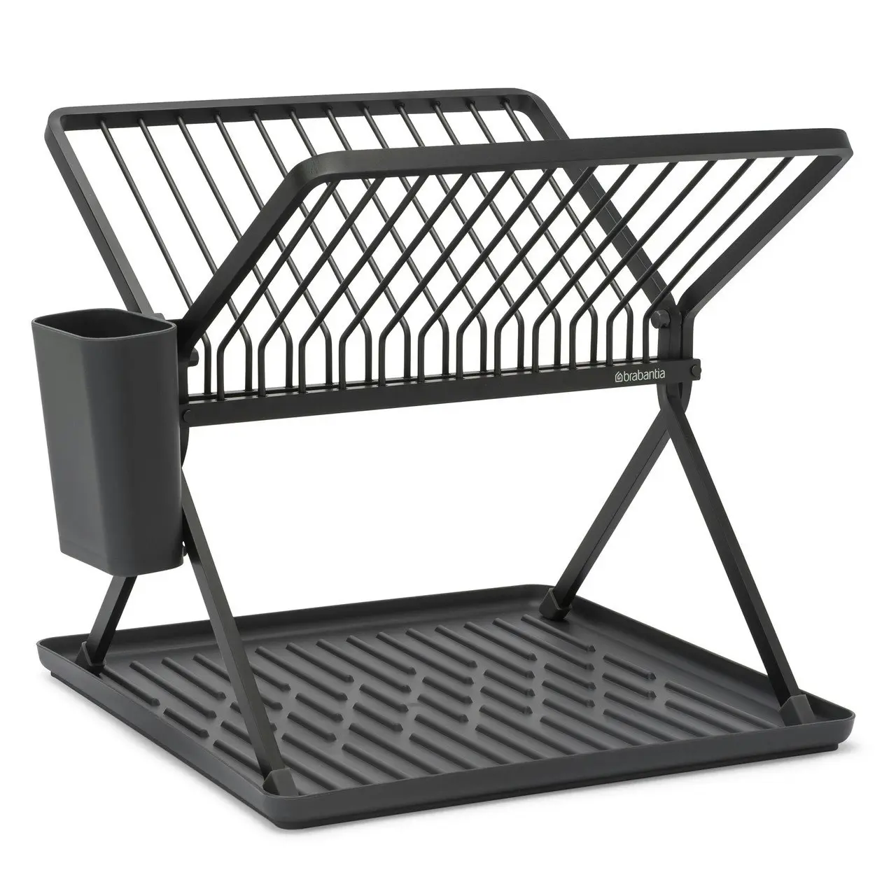 Brabantia Small Foldable Dish Drying Rack   Dark Grey