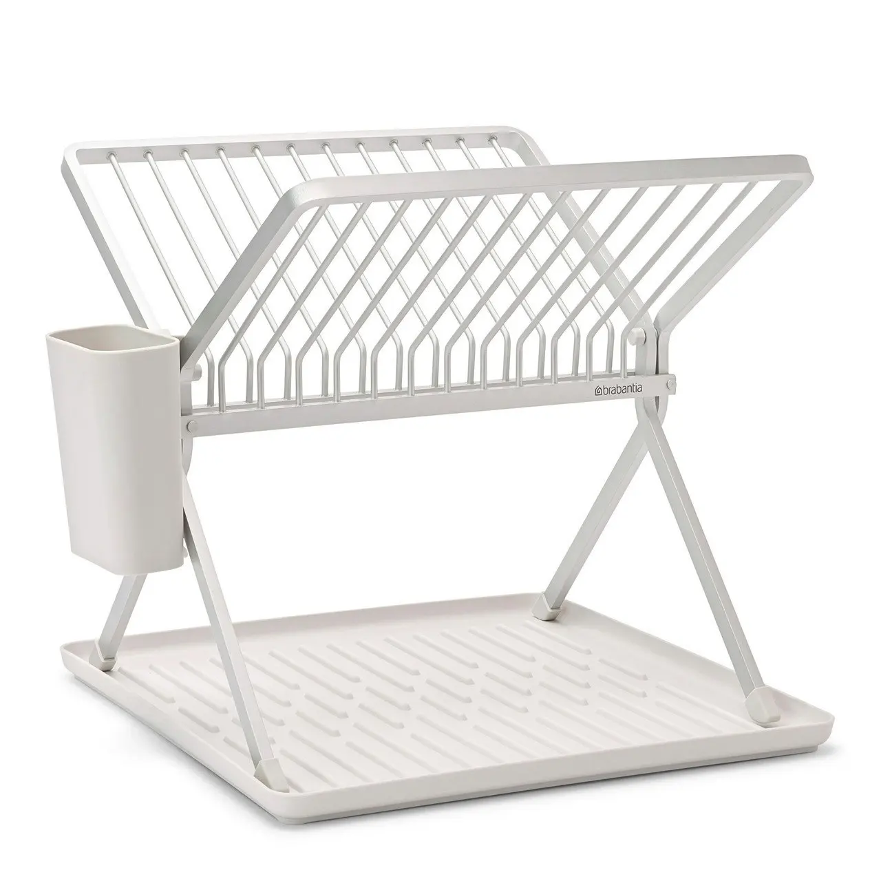 Brabantia Small Foldable Dish Drying Rack   Light Grey