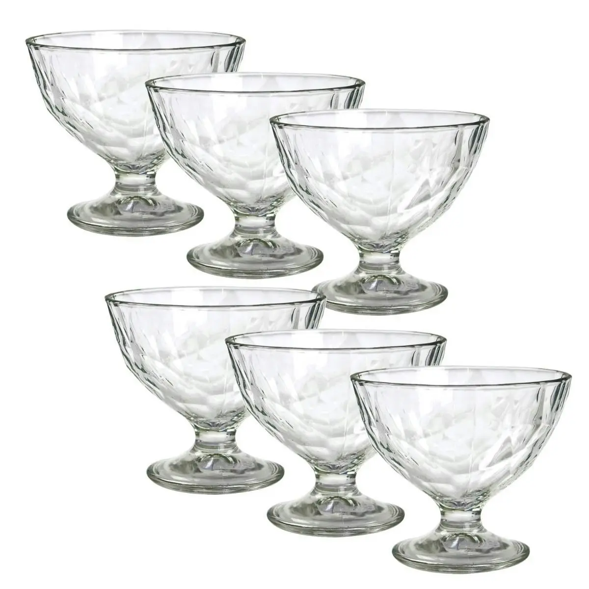 Bormioli Rocco DIAMOND 360ml DESSERT BOWLS SET 6