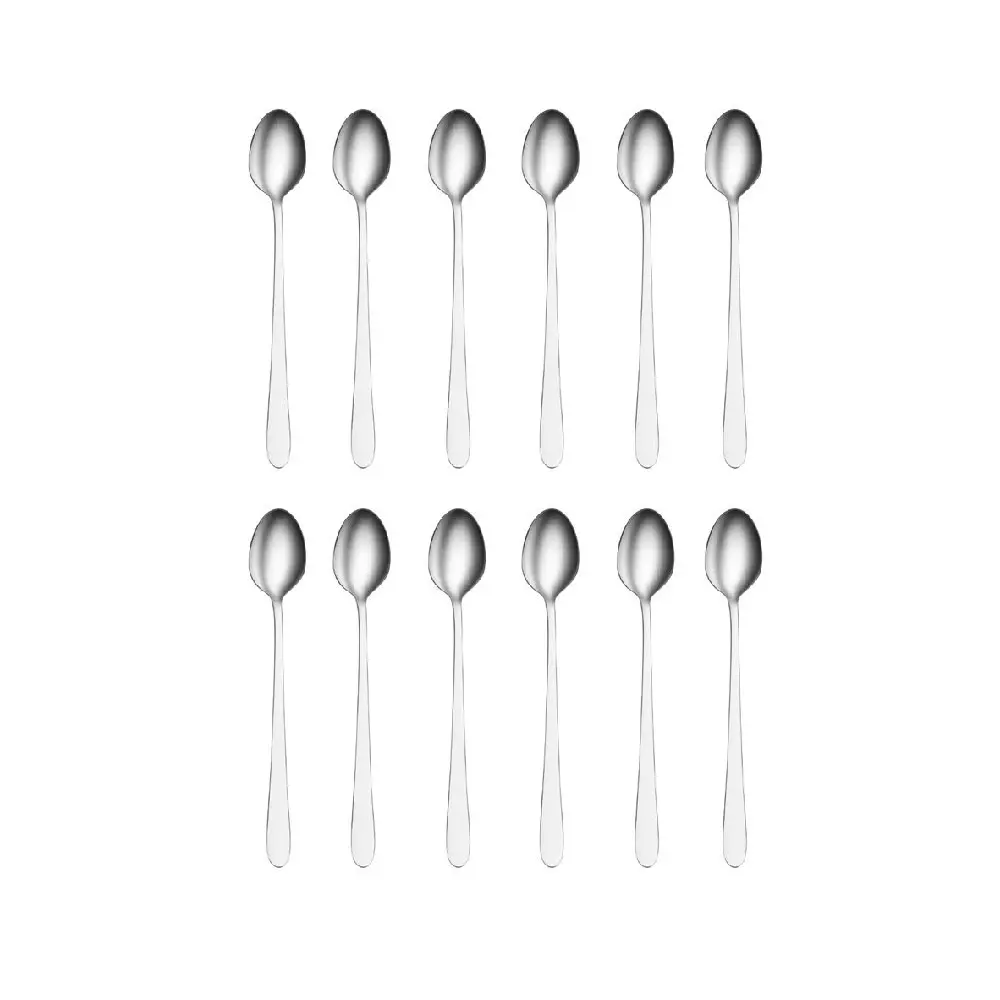 Tablekraft Luxor Stainless Steel Soda Spoon Set 12