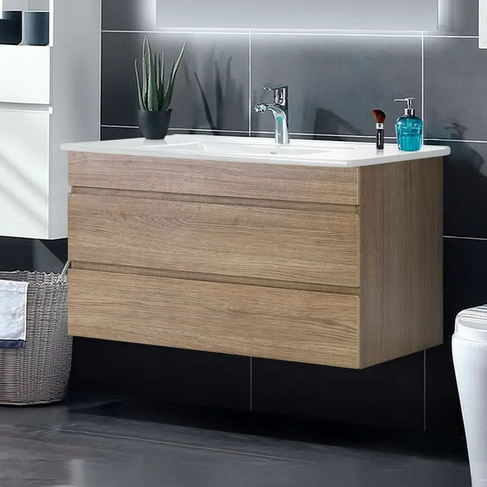 Cefito Vanity Unit 915mm with Basin Oak