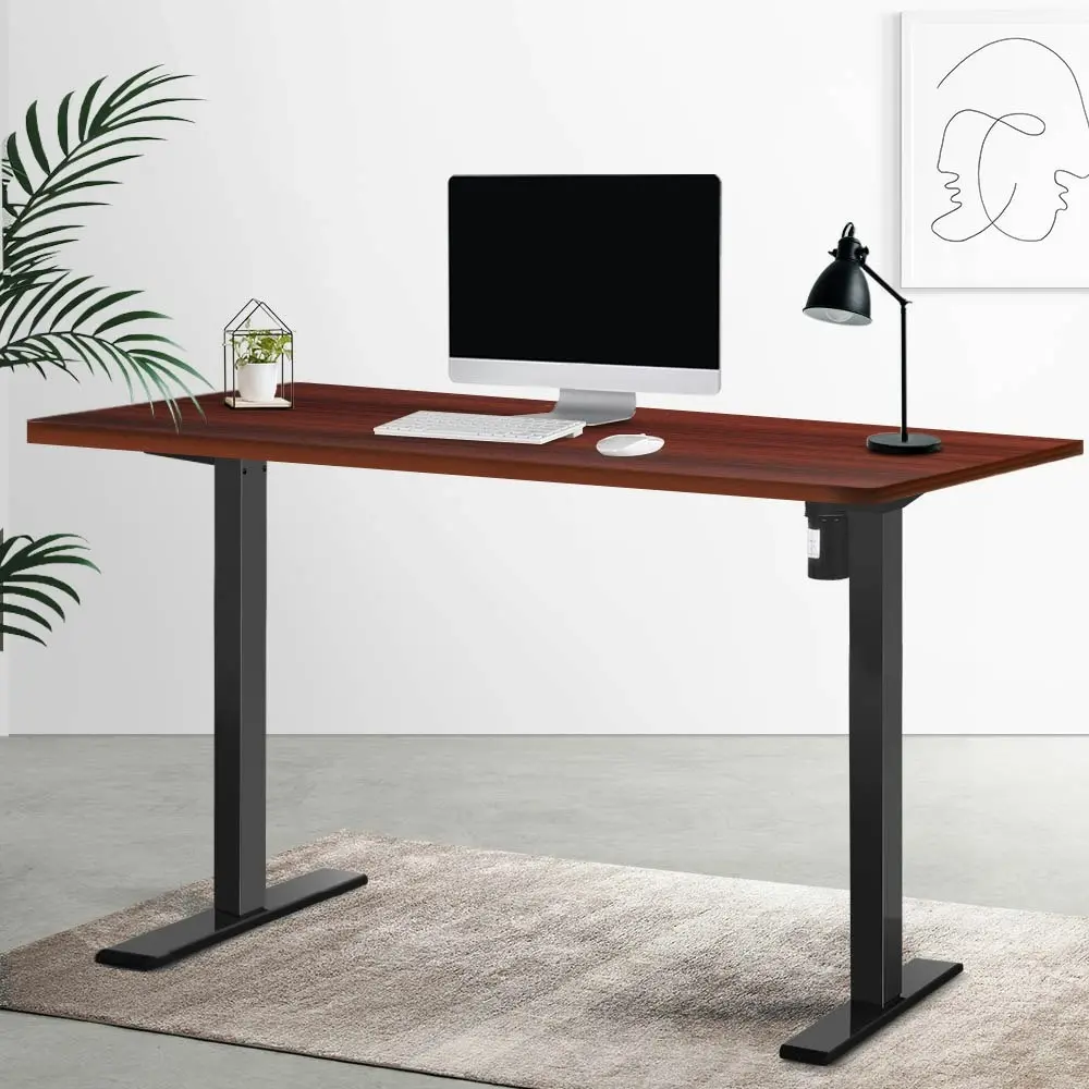 Artiss Standing Desk Motorised Walnut 120CM