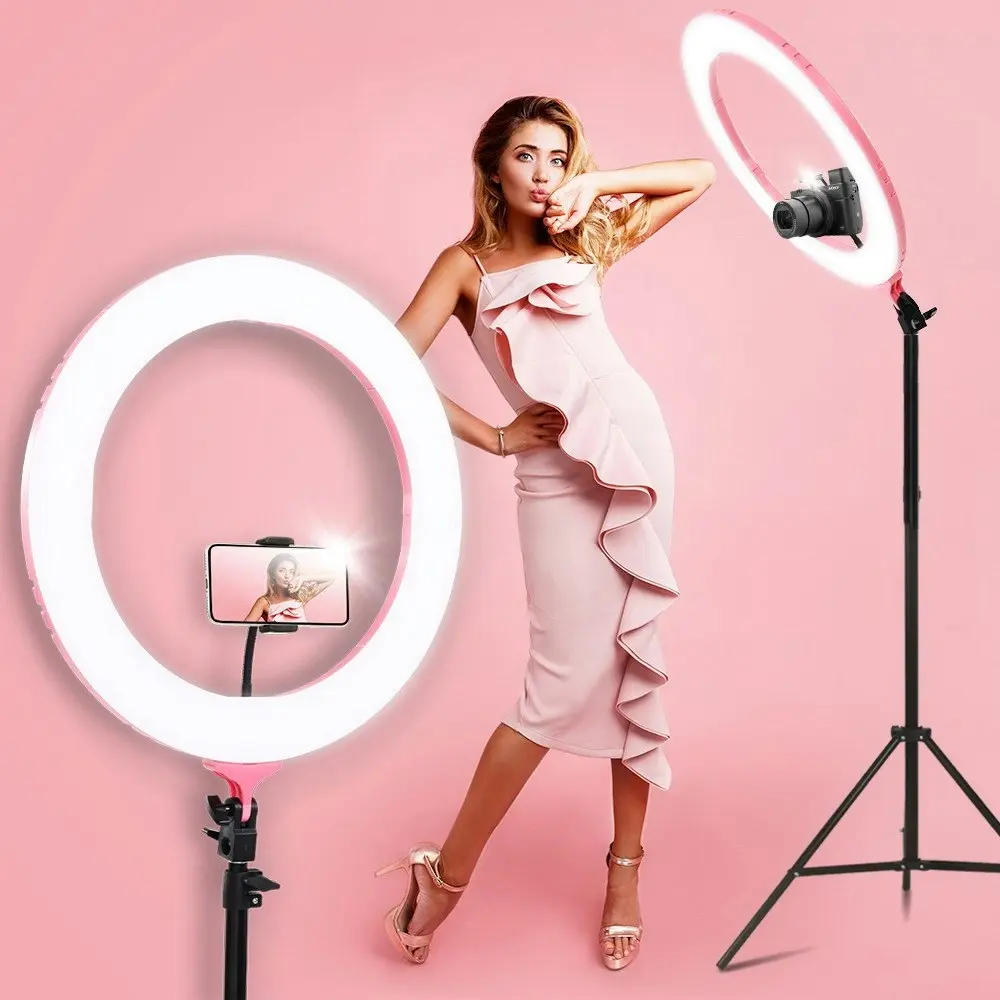 Embellir Ring Light 19" Tripod Stand Pink