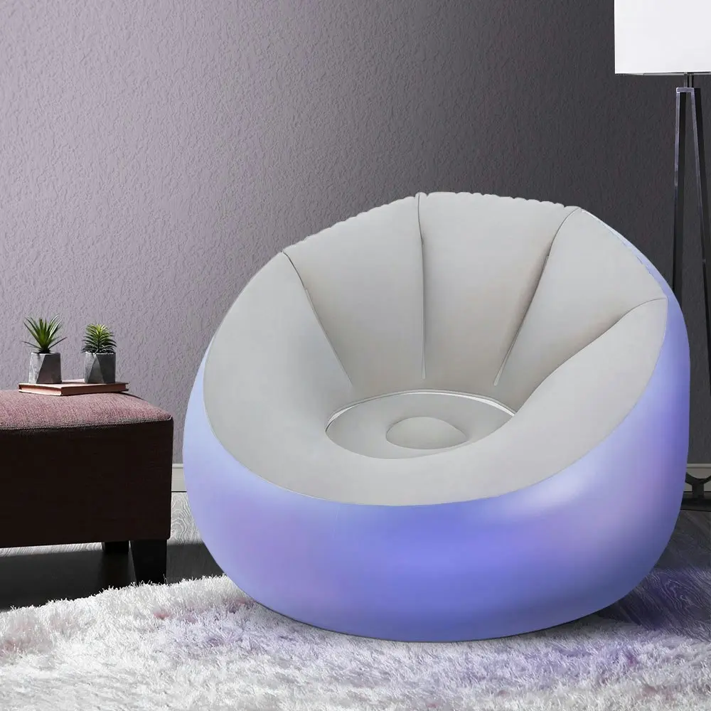 Bestway Inflatable Air Chair Sofa Lounge Seat LED Light