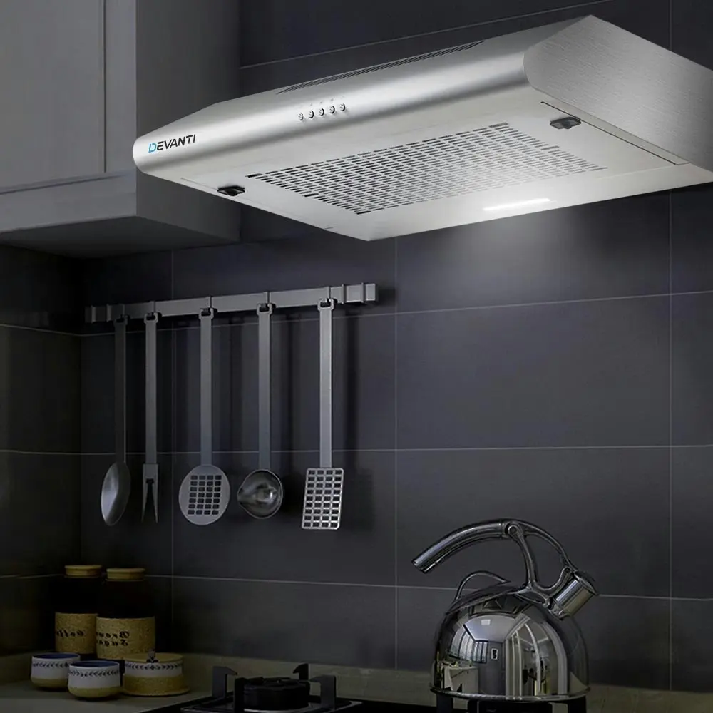 Devanti Range Hood 60cm Rangehood Stainless Steel