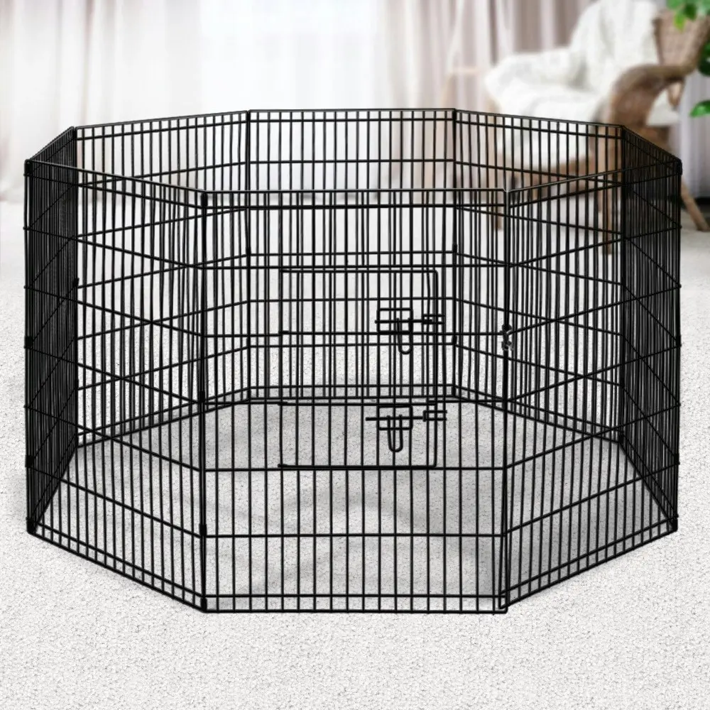 i.Pet 2x36" 8 Panel Dog Playpen Pet Fence Exercise Cage Enclosure Play Pen