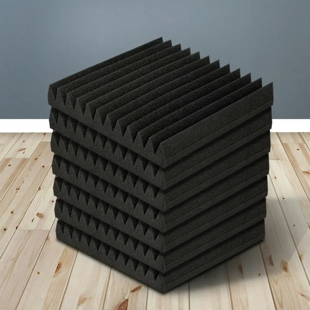 Alpha Acoustic Foam 60pcs 30x30x5cm Sound Absorption Proofing Panel Studio Wedge