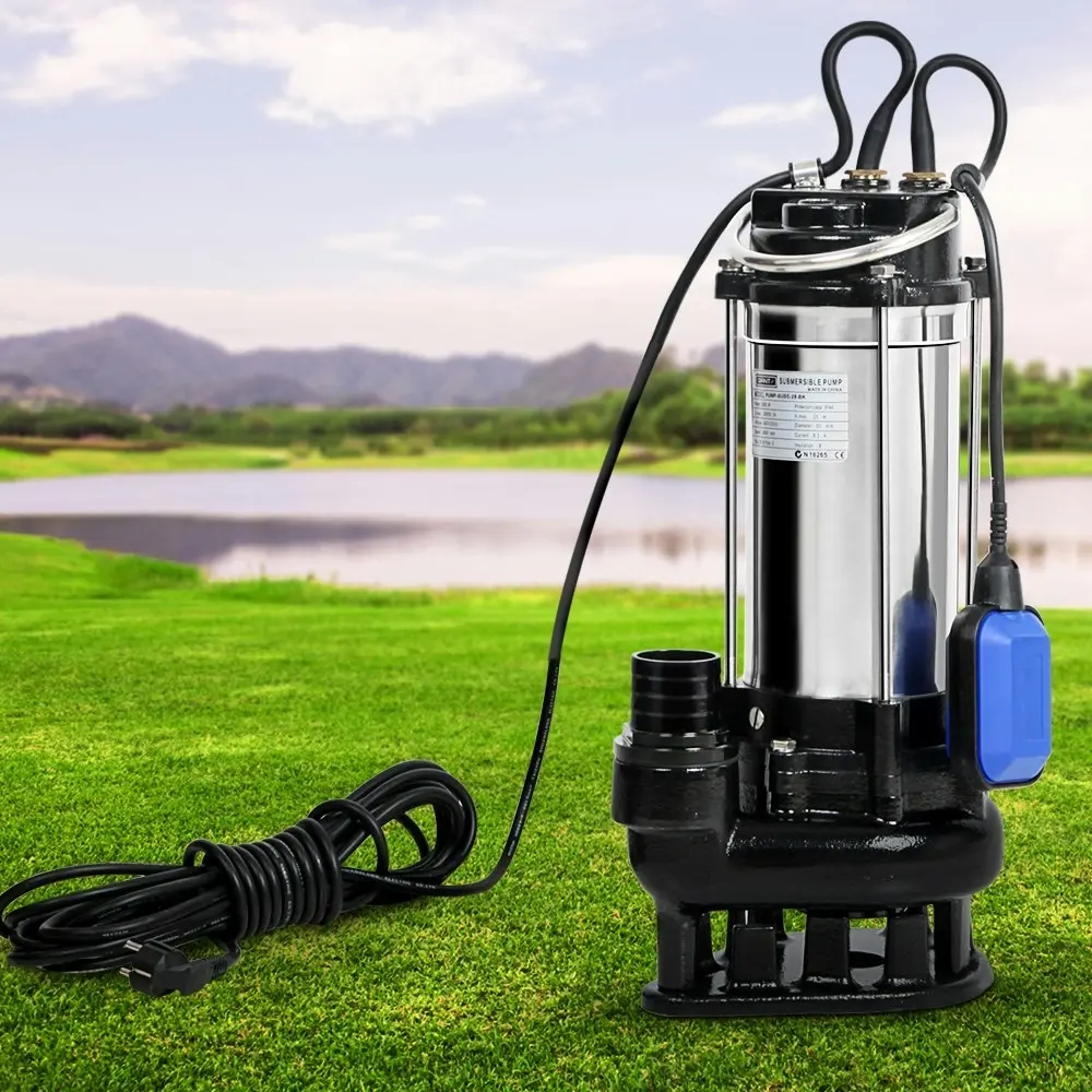 Giantz 2000W Submersible Dirty Water Pump Bore Tank Well Steel Automatic