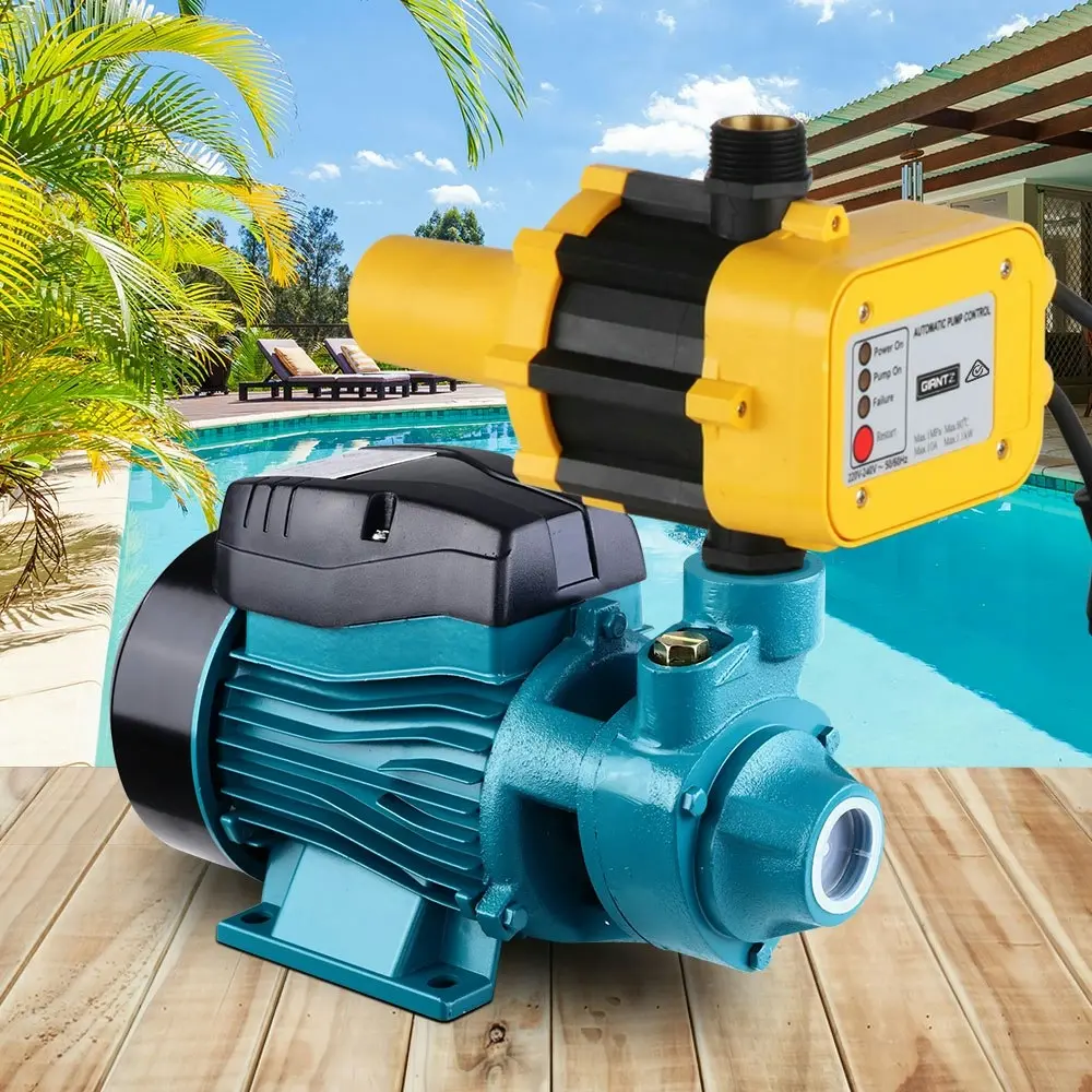 Giantz Peripheral Water Pump Garden Boiler Car Wash Electric Irrigation QB60 Yellow