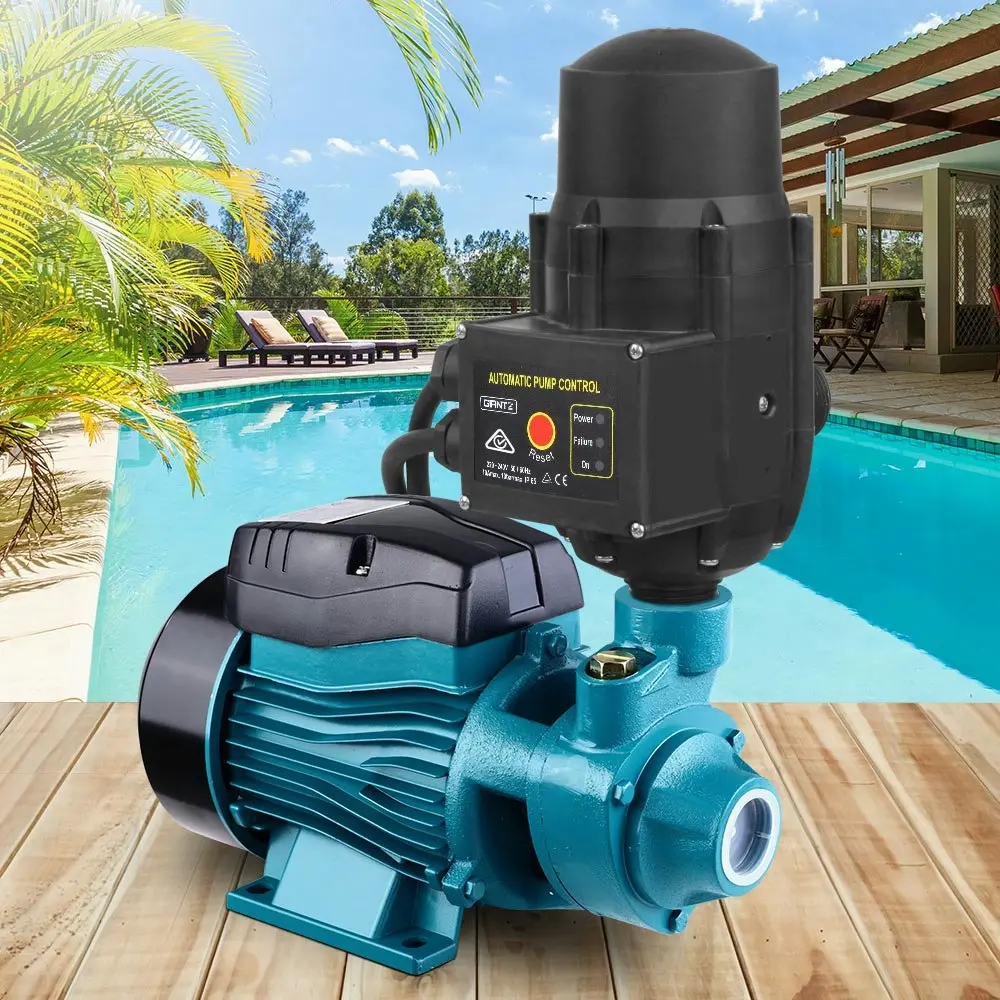 Giantz Peripheral Water Pump Garden Boiler Car Wash Auto Irrigation QB60 Black