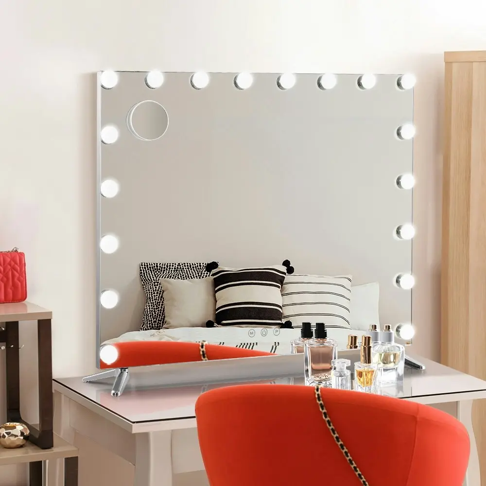 Embellir Makeup Mirror 80x65cm Hollywood Vanity with LED Light Tabletop Wall