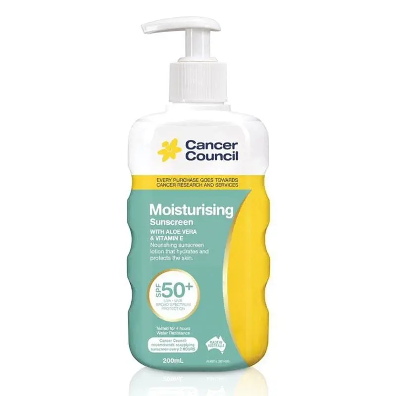 Cancer Council Moisturising Sunscreen SPF50+ 200mL