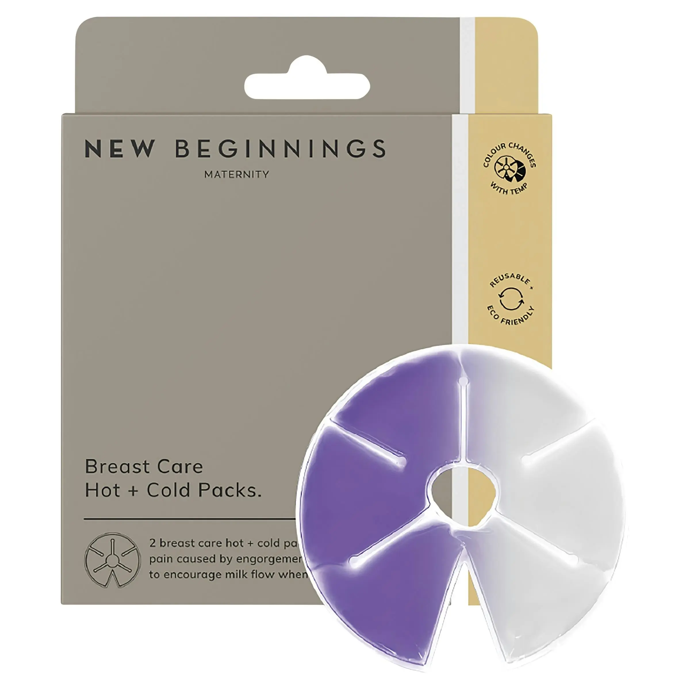 New Beginnings Breast Care Hot & Cold Pads 2 Pack