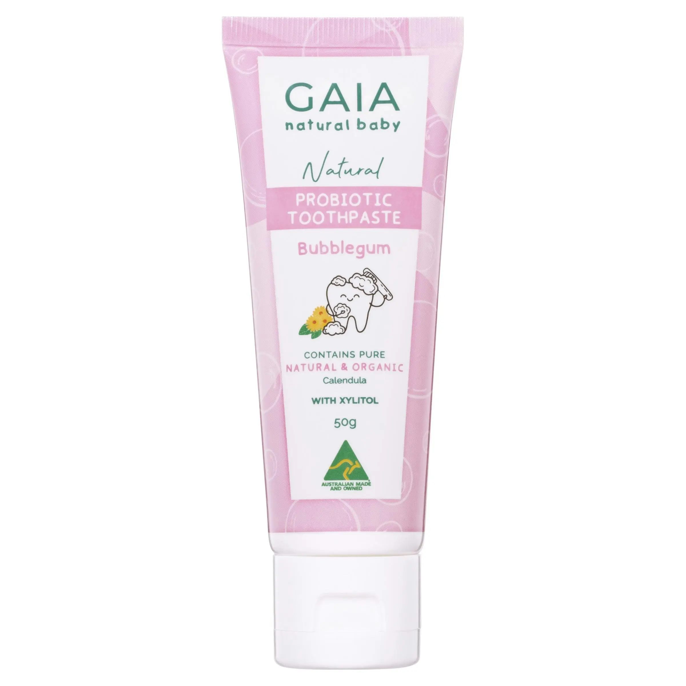 Gaia Natural Baby Probiotic Toothpaste Bubblegum 50g