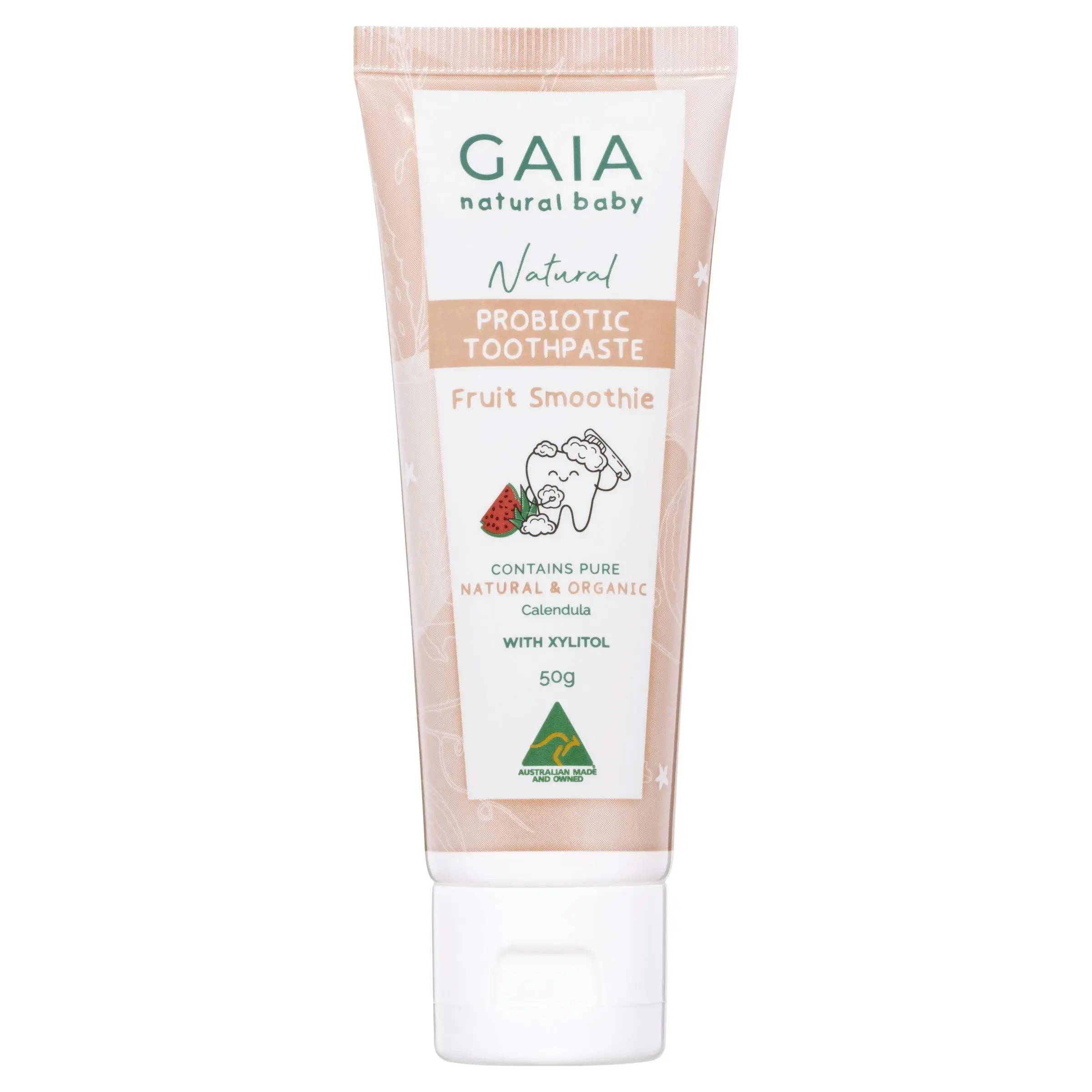 Gaia Natural Baby Probiotic Toothpaste Fruit Smoothie 50g