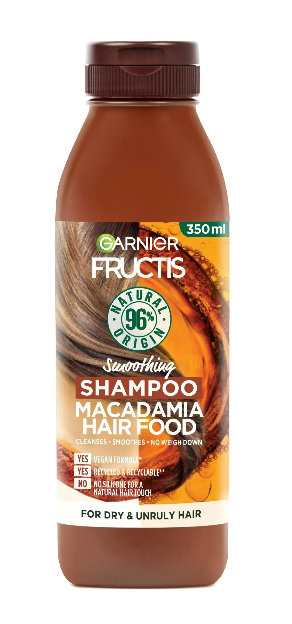 Garnier Fructis Hair Food Smoothing Macadamia Shampoo 350ml