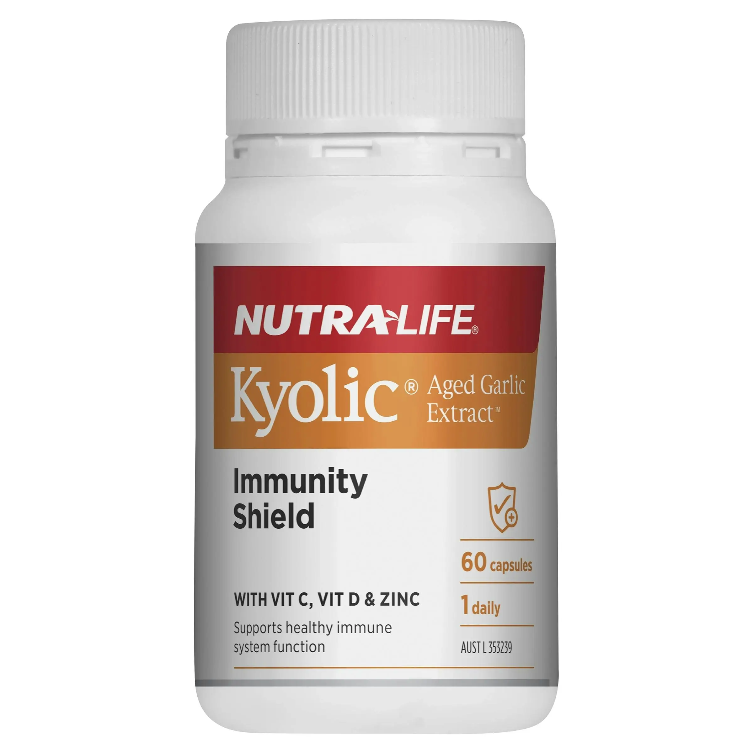 Nutra-Life Kyolic Aged Garlic Extract Immunity Shield 60 Capsules