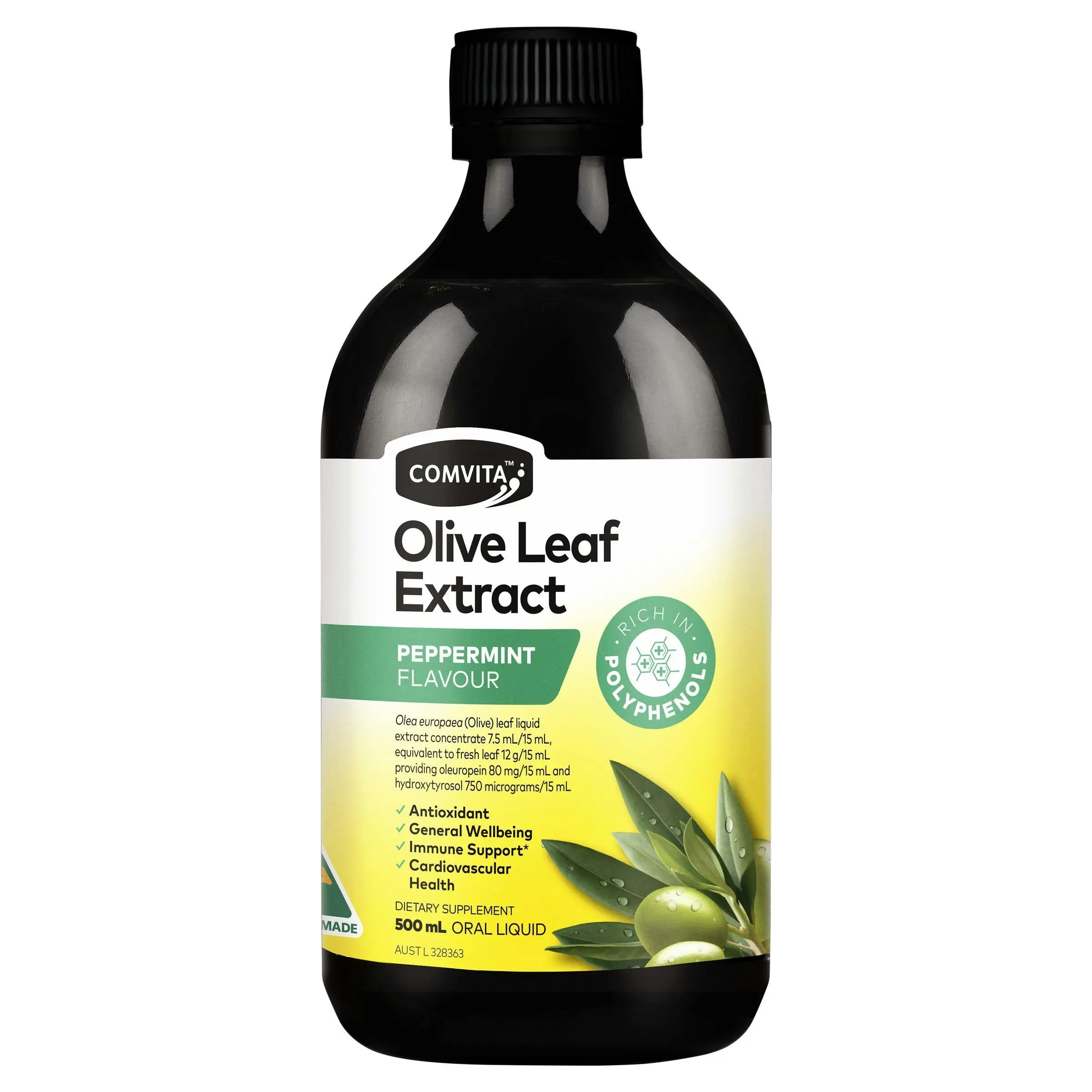 Comvita Olive Leaf Extract Peppermint 500ml