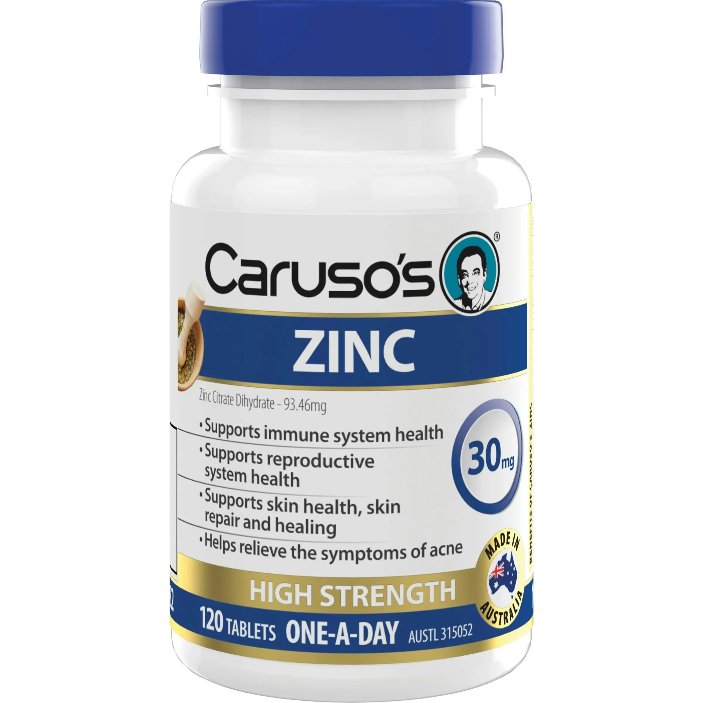 Caruso's Natural Health Zinc 120 Tablets