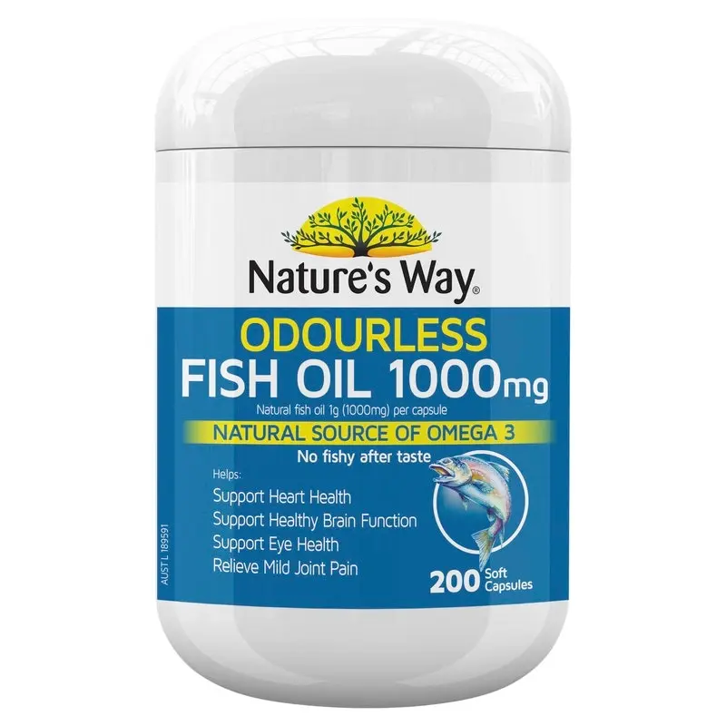 Nature's Way Fish Oil 1000mg 200 Capsules