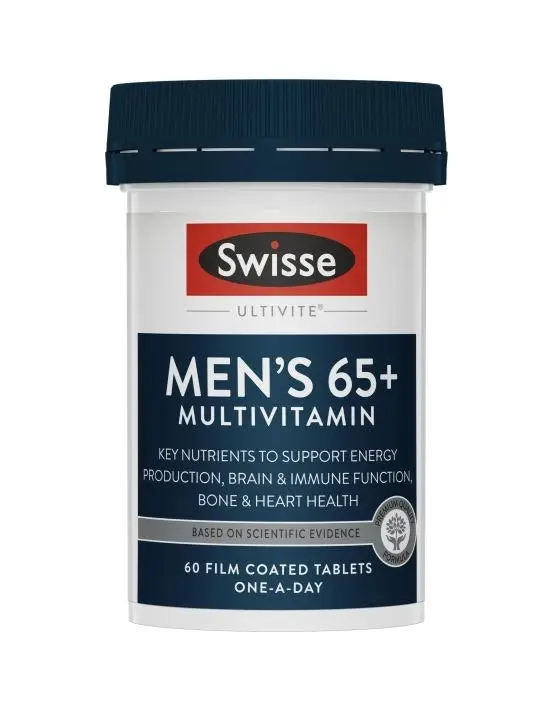 Swisse Ultivite Mens 65+ Multivitamin 60 Tablets