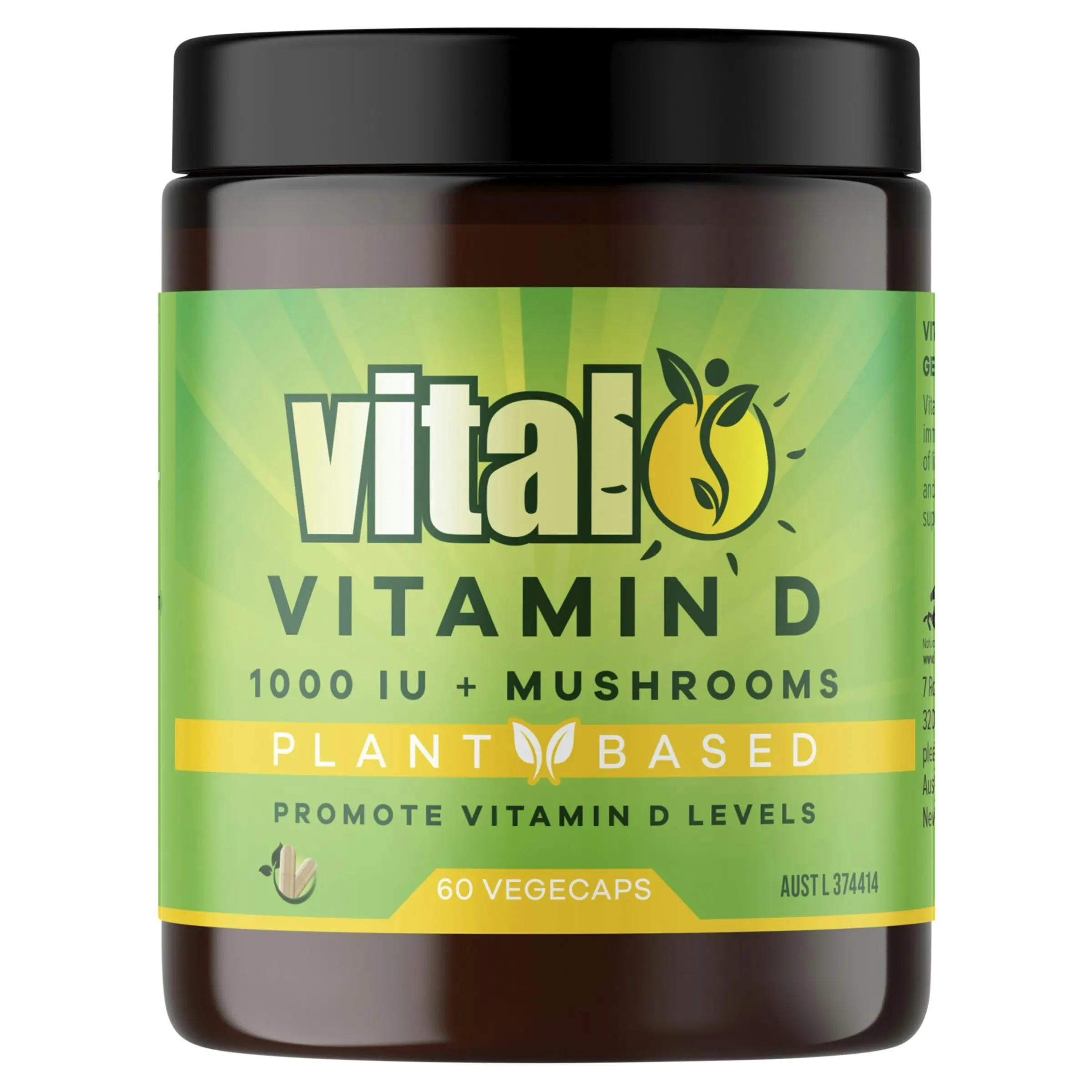 Vital Vegan Vitamin D Vegecaps 60 Capsules