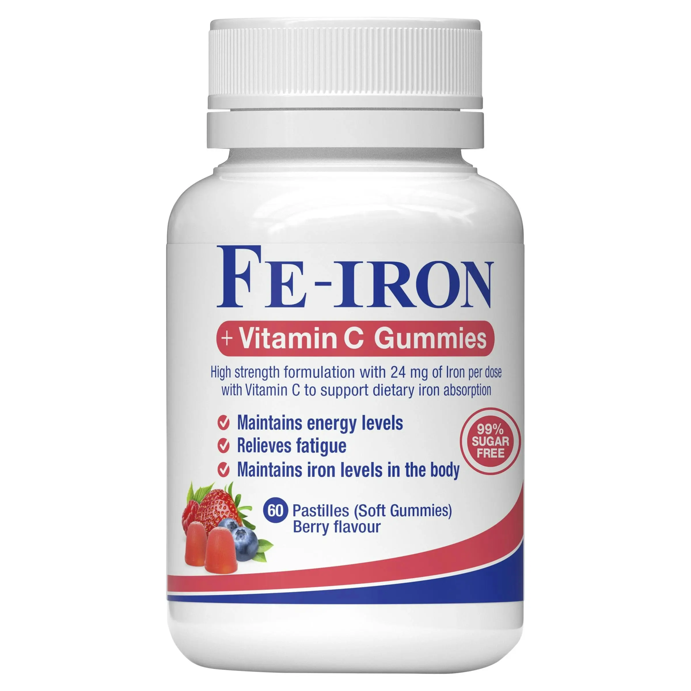 Fefol Fe-Iron And Vitamin C 60 Gummies