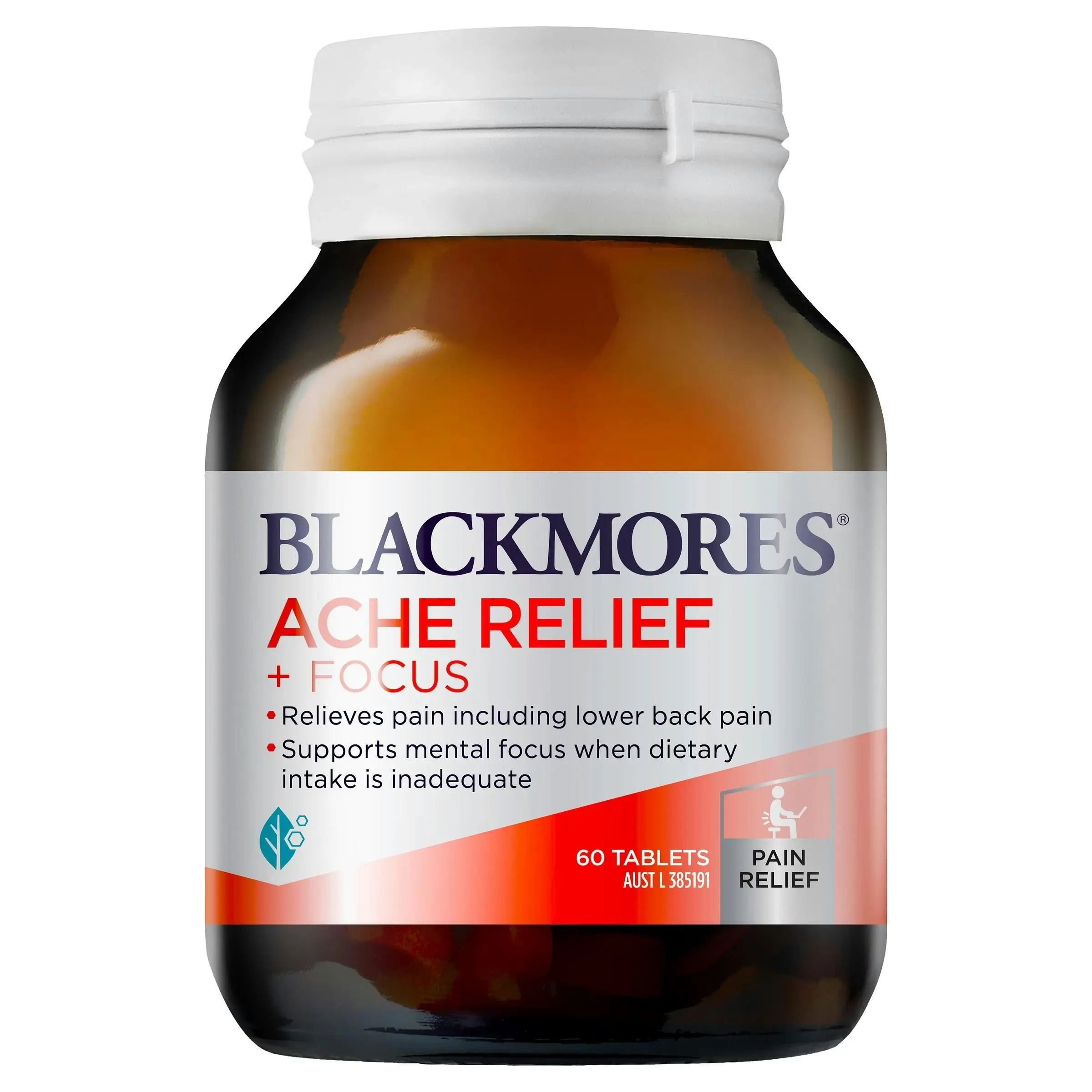 Blackmores Ache Relief + Focus 60 Tablets