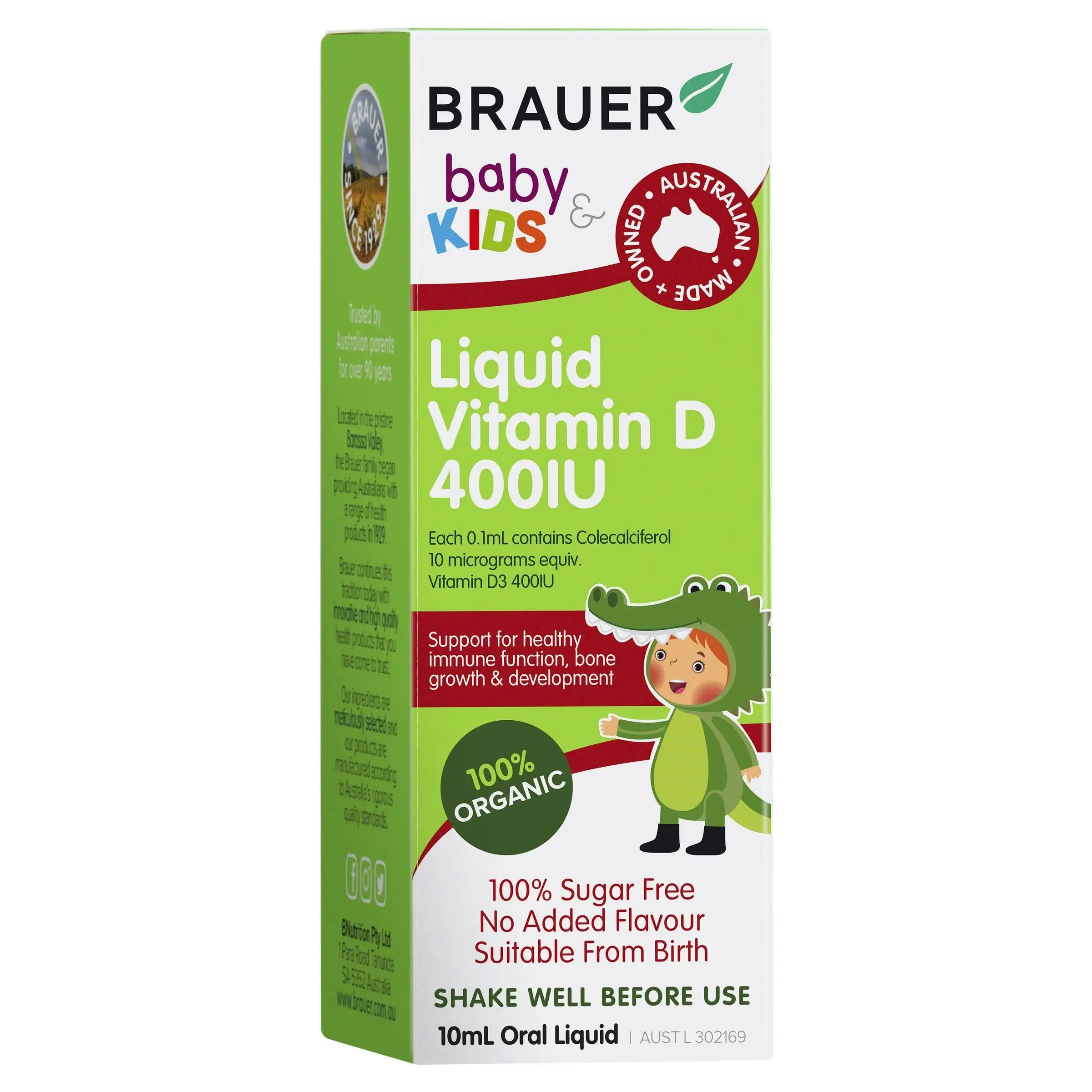 Brauer Baby & Kids Liquid Vitamin D 400IU 10mL