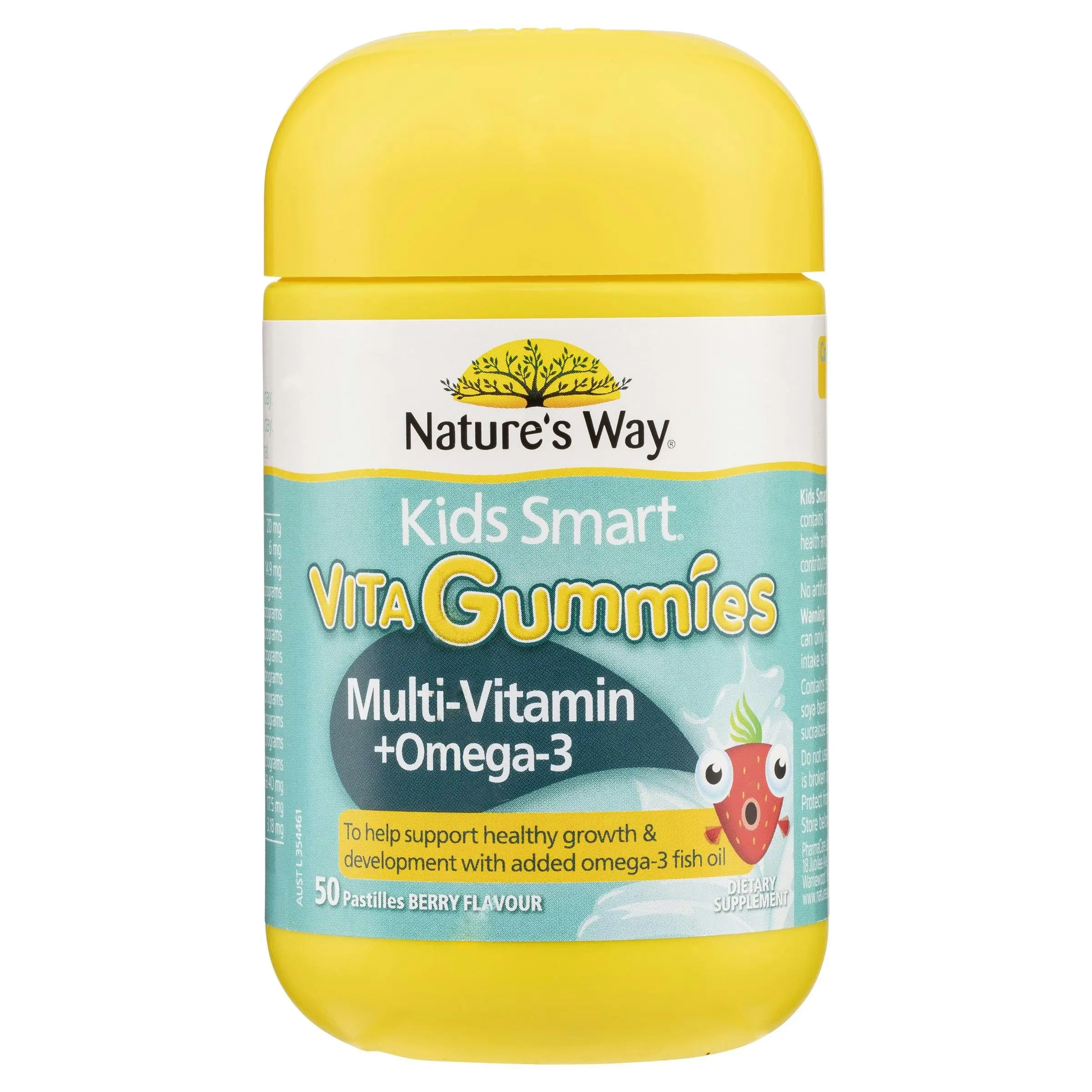 Nature's Way Kids Smart Vita Gummies Omega-3 + Multi 50 Pastilles