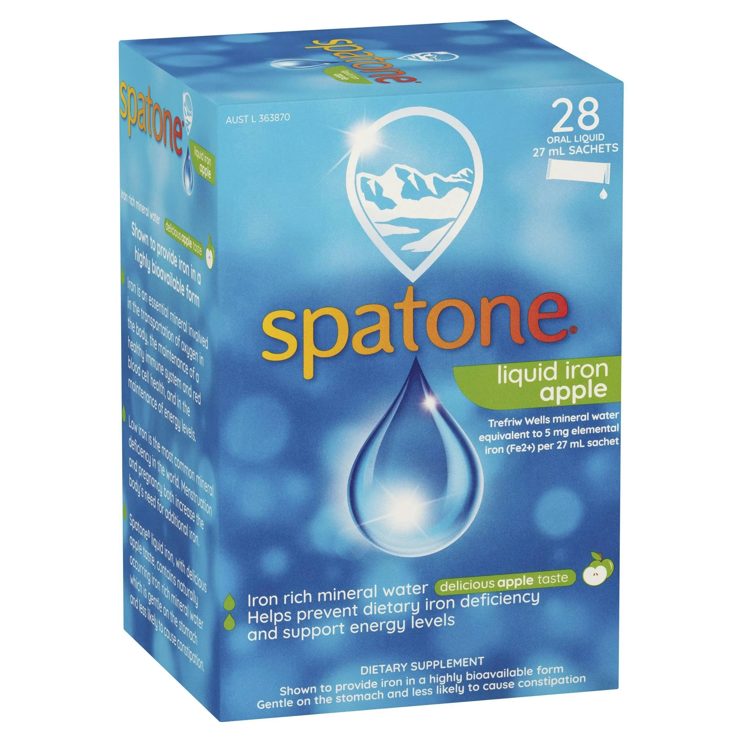 Spatone Liquid Iron Supplement Apple 28 Sachets