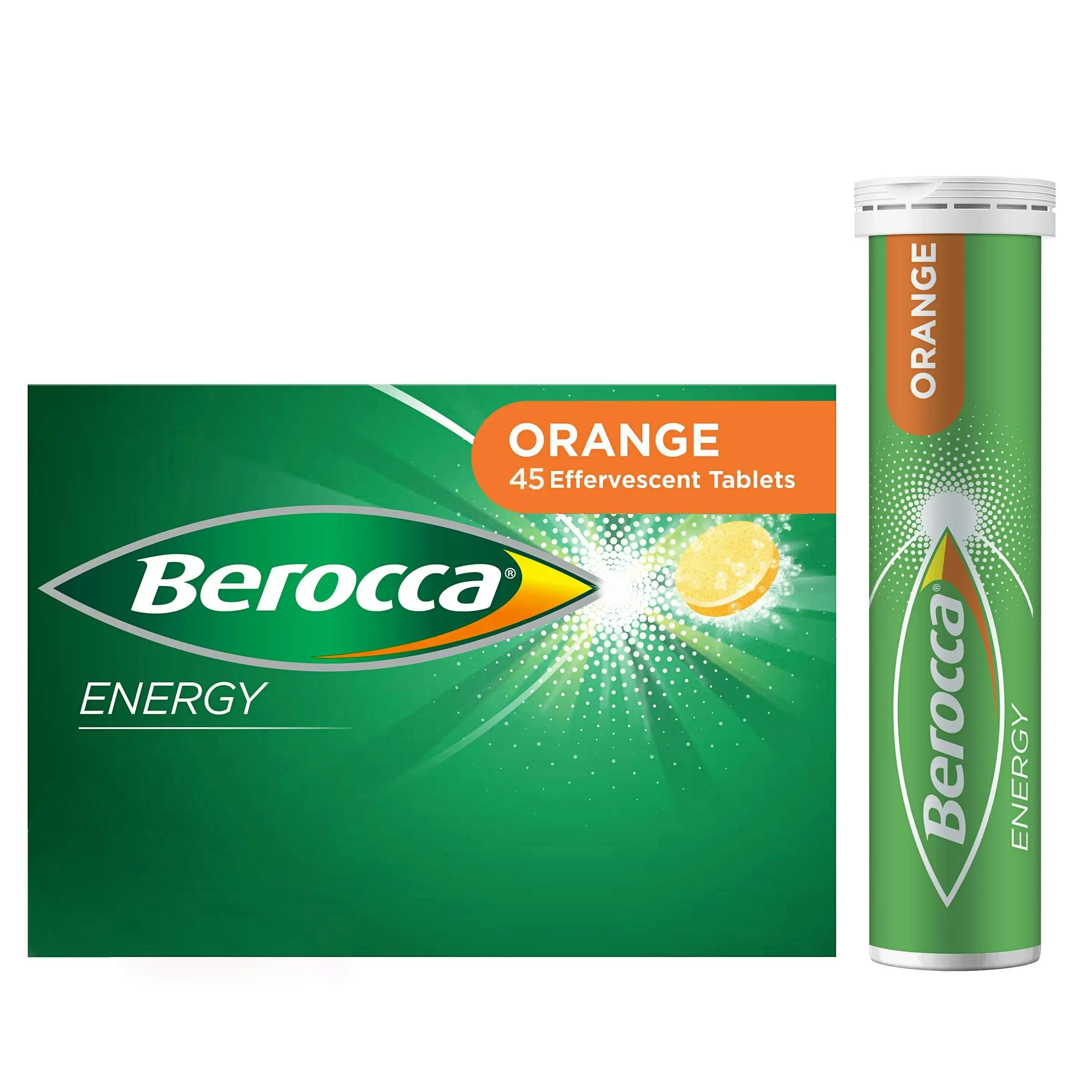 Berocca Energy Orange Effervescent Tablets 45 Pack