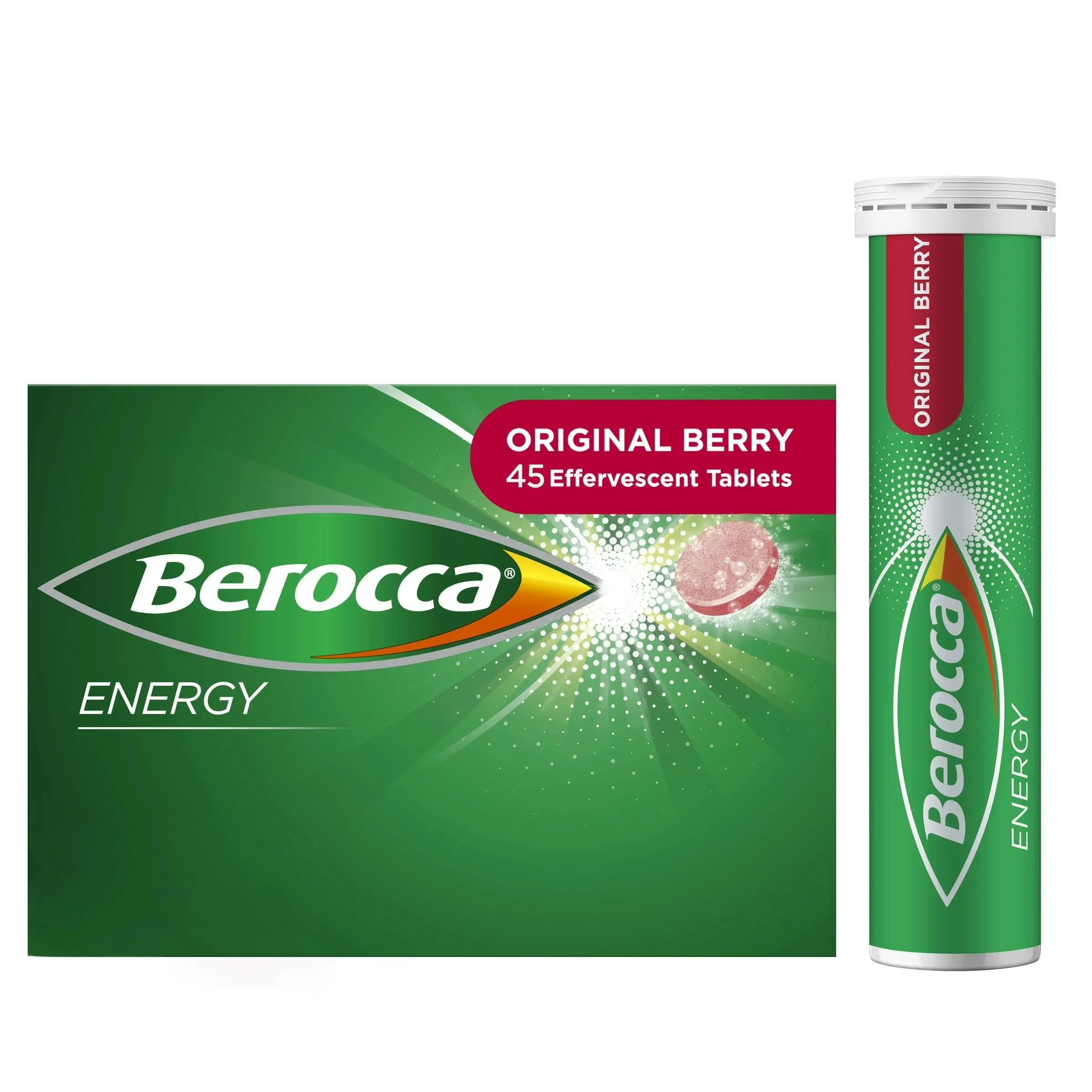 Berocca Energy Original Berry Effervescent Tablets 45 Pack