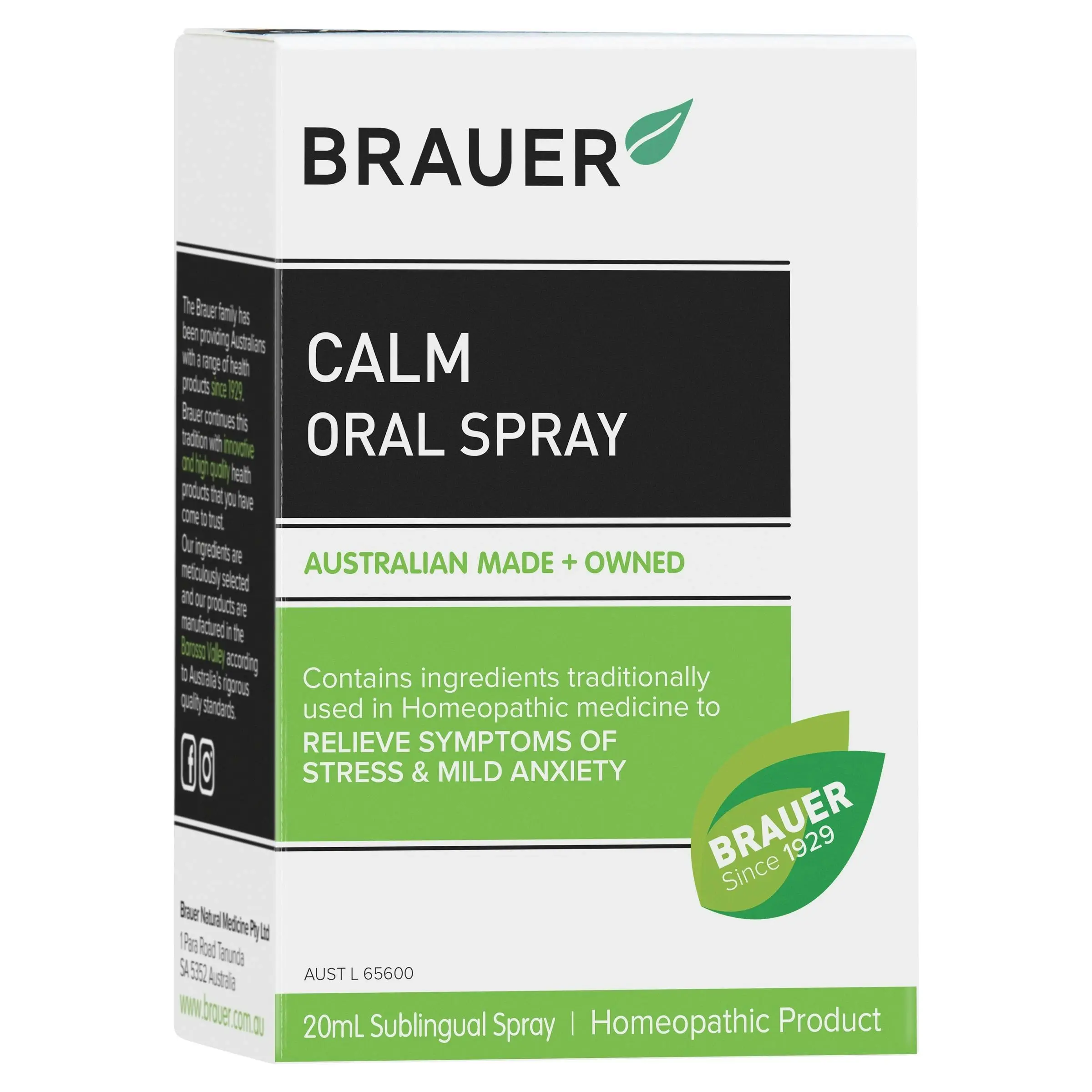 Brauer Calm Oral Spray 20mL